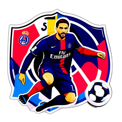 Sticker pentru meciul PSG vs Angers
