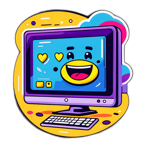 Твіч: Щасливий монітор із позитивними емоціями