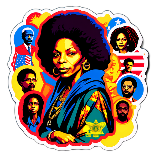 Porträtt av Assata Shakur