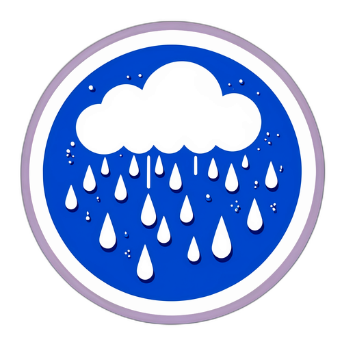 暴雨警告贴纸