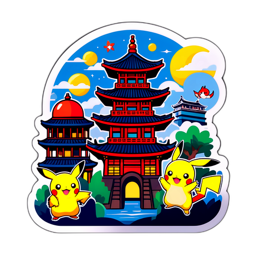 寶可夢與台南名勝的完美結合