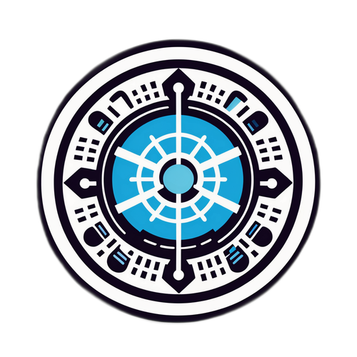 现代经济与社会发展贴纸