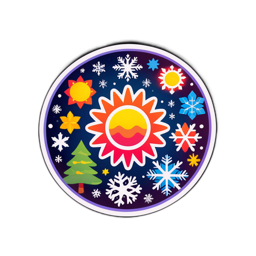 Masayang Sticker para sa mga Pista