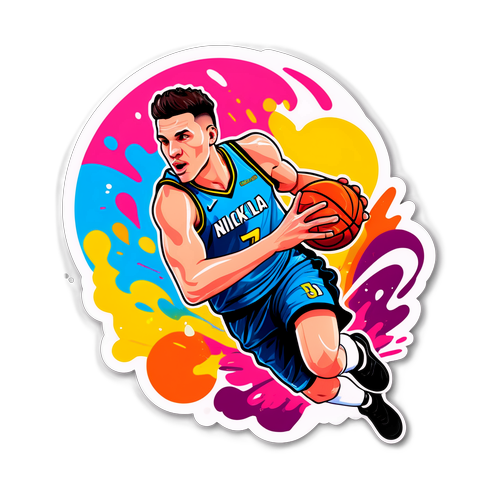 Sticker ng Dribbling ni Nikola Jović
