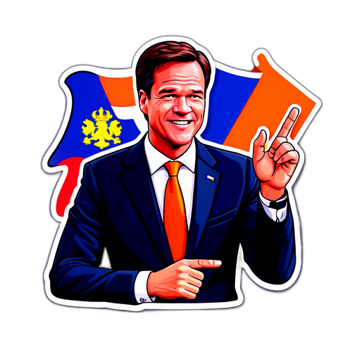 Autocollant de Mark Rutte