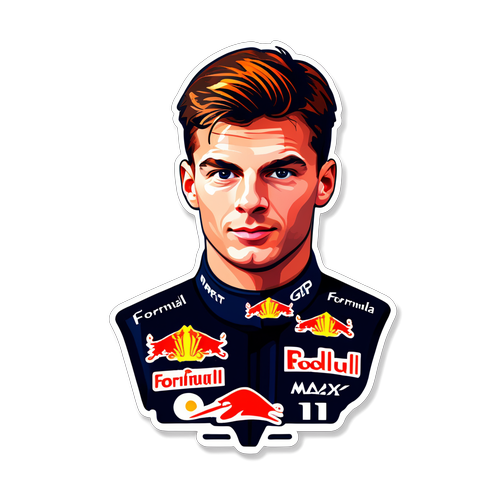 De Opwindende Wereld van Max Verstappen: Ontdek de Kracht van de Formule 1 GP Sticker!