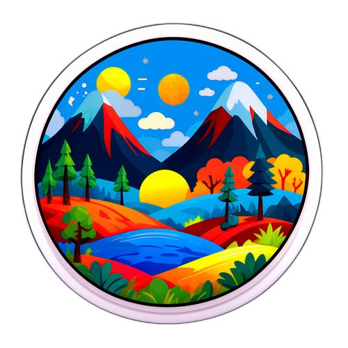 Sticker Colorido de 'Clima Rafaela'