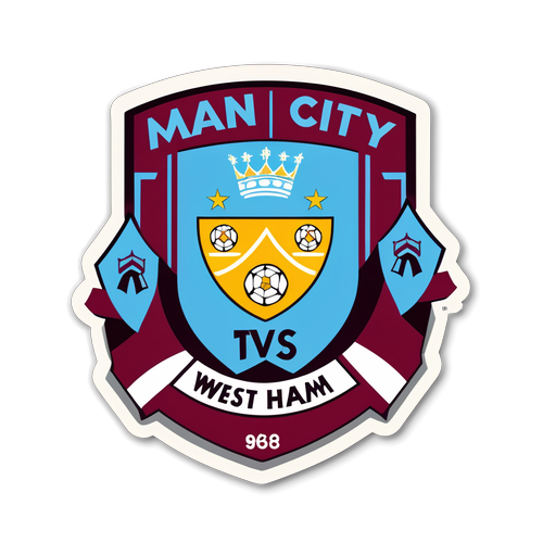 Rekaan Bergaya untuk 'Man City vs West Ham'