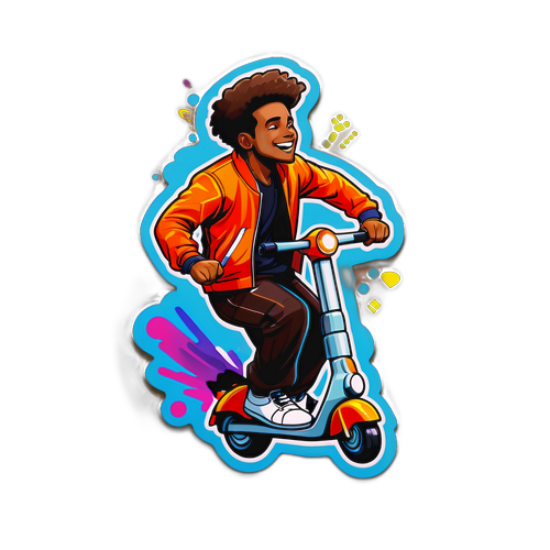 סSticker של סקוטר בראון