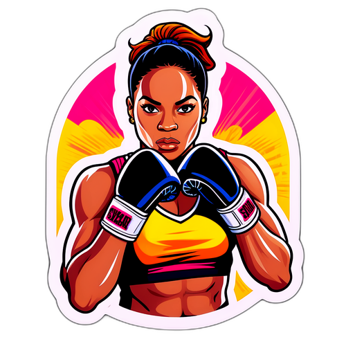 Boxeadora Forte e Destemida