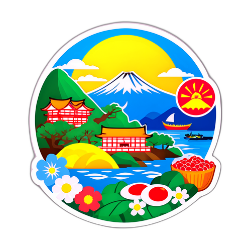 兵庫県の観光名所に基づくステッカー