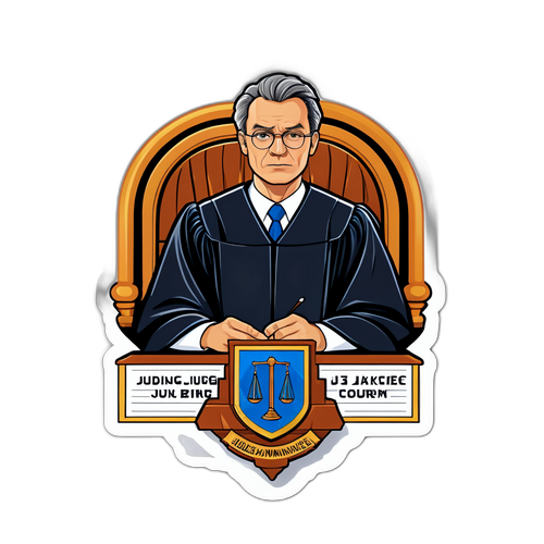 Judge Jakub Iwaniec na rozprawie