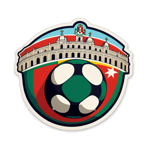 Pesona Tanah Air: Stiker Vintage Landmark Portugal dengan Semangat Tim Sepak Bola!