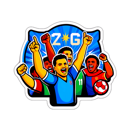 สติ๊กเกอร์ที่แสดงพลังการเชียร์ของแฟนบอล