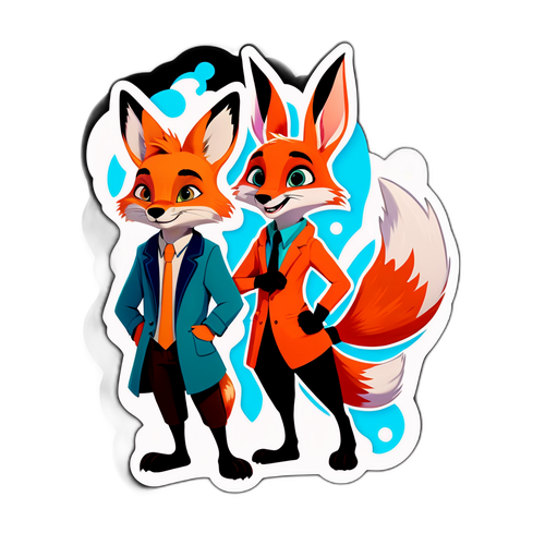 Mga Unang Kaibigan: Fox at Rabbit