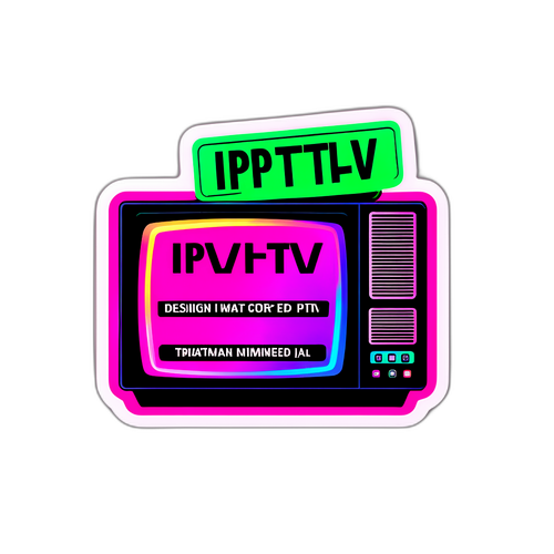 IPTV Illegal Sticker