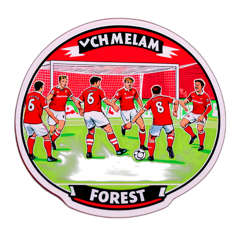 Scenă dintr-un meci între Wrexham și Nottingham Forest