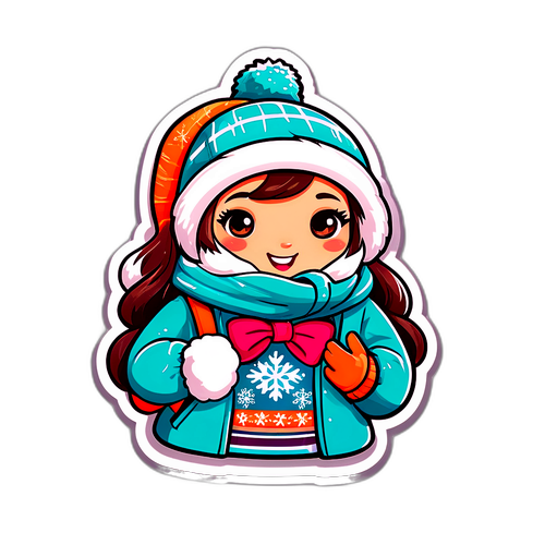 冬季时尚贴纸