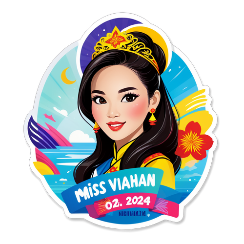 Sticker của Hoa hậu Việt Nam Nguyễn Ngọc Kiều Duy