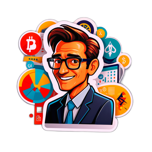 展現FIB指數迅速上升的貼紙