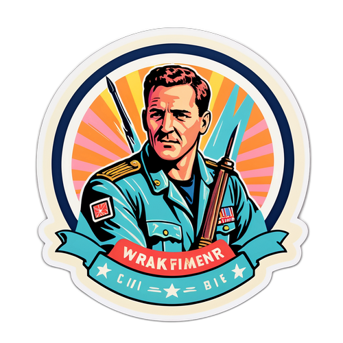 Autocollant vintage de Mark Kerr