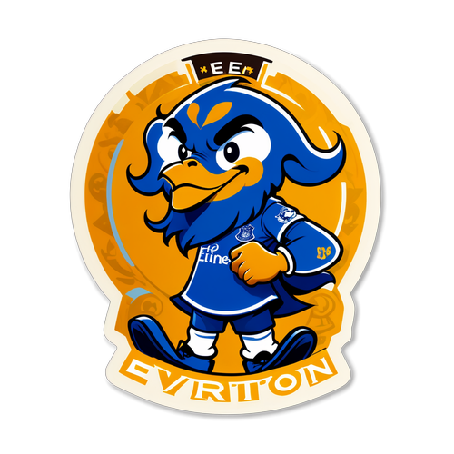 Classic Everton Mascotte Sticker