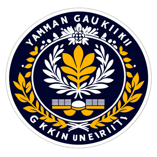 山梨学院大学のスタイリッシュなエンブレム