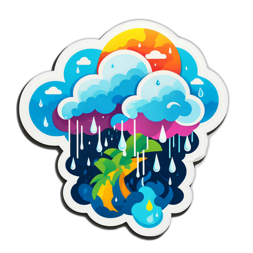 Nhãn Dán Thời Tiết Nhiệt Đới