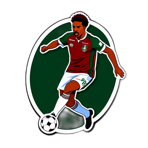 Hình dán cầu thủ Fluminense ghi bàn chống lại Lanús