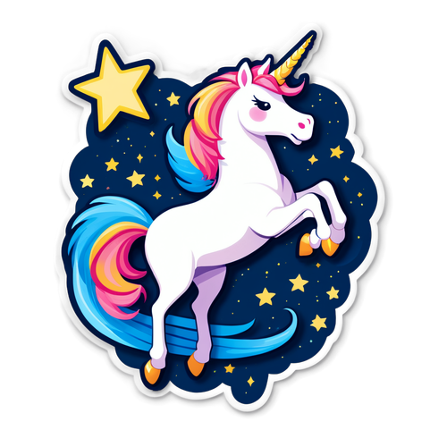 ¡Descubre el Unicornio que Te Hará Soñar en Grande Bajo un Cielo Estrellado!