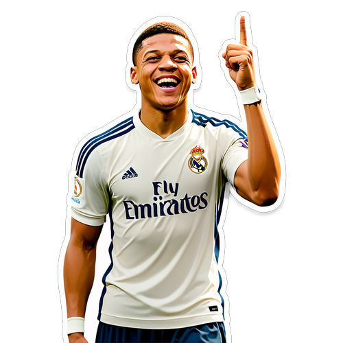 Mbappé Ünnepel a Real Madrid Színeiben! Fedezd Fel a Legmenőbb Focista Matricát!