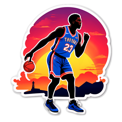 Dedicated to the Game: Nahshon Wright Sunset Sticker