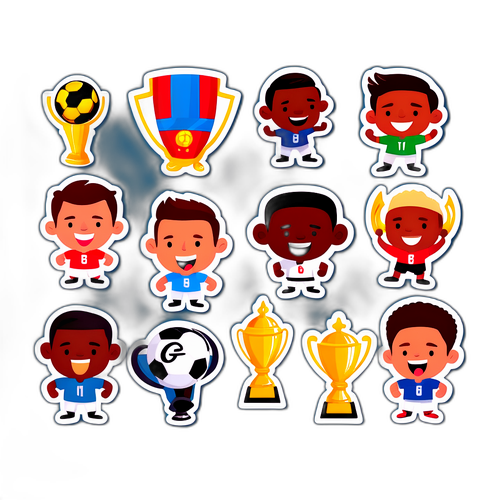 Pemain Bola Sepak Kartun yang Ceria