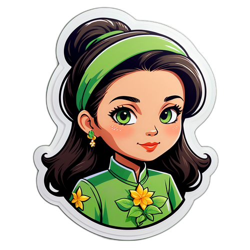 Charmig klistermärke av Nooshi Dadgostar