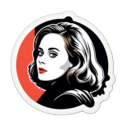 Ein Aufkleber mit nostalgischem cineastischen Flair