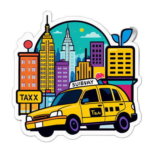 New York-tema klistermærke