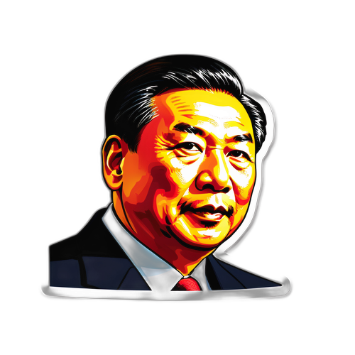 習近平肖像貼紙