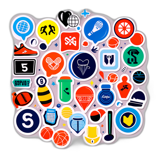 Destekleyici Mesajlarla Dolu Atletizm Sticker'ı