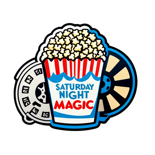 Saturday Night Movie Magic Sticker