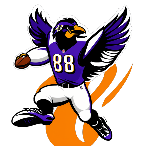 Fierce Baltimore Ravens Mascot Sticker