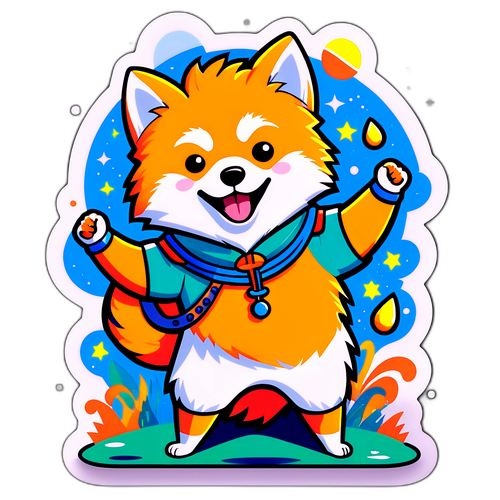 フェスティバルでパフォーマンスするスピッツのイラスト