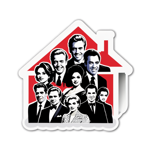 ¡Increíble Sticker de La Casa de los Famosos! ¡Revive los Mejores Momentos de tus Celebridades Favoritas!