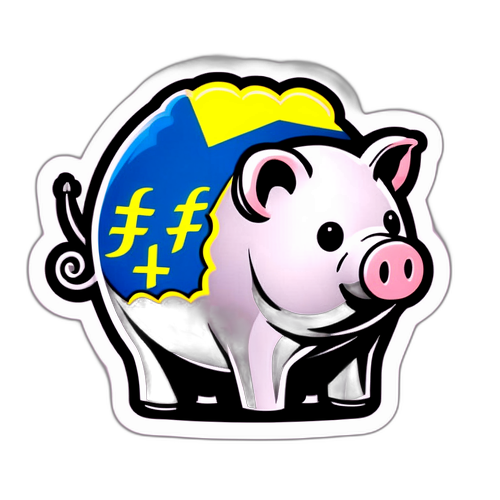 Дизайн значка "Дефолт в Україні"