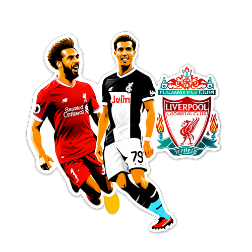 Jännittävä Liverpool vs Fulham Jalkapallo Tarra