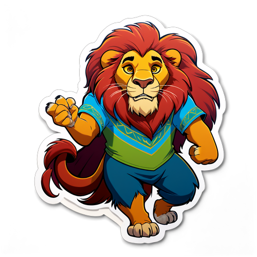 Makulay na Mufasa Sticker