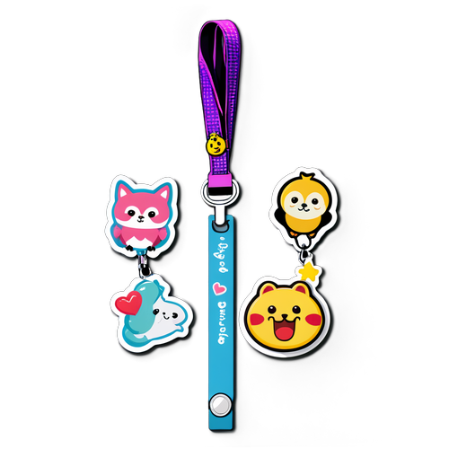 Subukan Ang Aming Cute at Playful na Lanyard na May Kakaibang Badges at Charm!