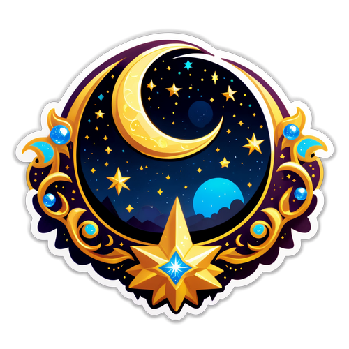 Celestial-Themed Sticker Set