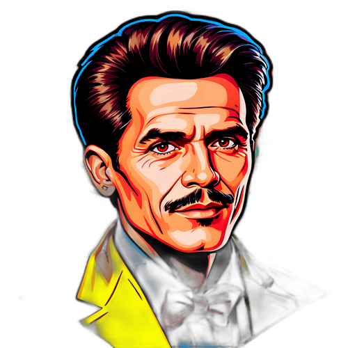 Retrato Criativo de Edson Fachin em Estilo Pop Art