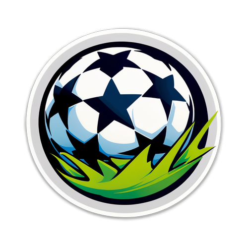 Sensationelles Fußball-Fieber: Feiere die UEFA Champions League mit diesem stylischen Sticker!