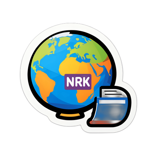 NRK Nyheter Klistremerke